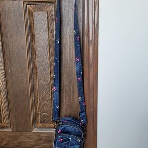 COPY - Lug blue paw print mini crossbody